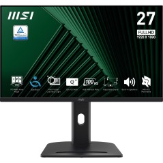 MSI PRO MP275PG 27" IPS Full HD Monitor - 1920x1080, 100Hz Refresh Rate, Versatile Connectivity with VGA, HDMI & DisplayPort - E